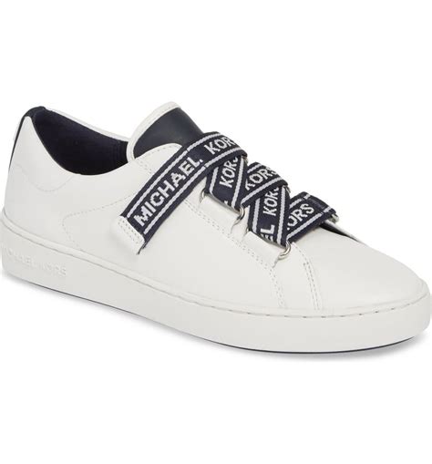 michael kors casey logo tape leather sneaker|Michael michael kors casey sneaker + FREE SHIPPING.